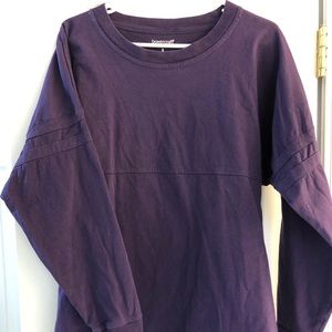 NWOT Long Sleeve Purple Football Tee